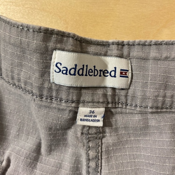 Saddlebred Men's Gray Cargo Shorts 36 (MQ) - Picture 4 of 7